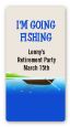 Gone Fishing - Custom Rectangle Birthday Party Sticker/Labels thumbnail