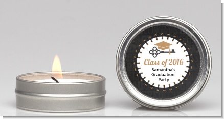 Grad Keys to Success - Graduation Party Candle Favors