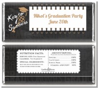 Grad Keys to Success - Personalized Graduation Party Candy Bar Wrappers