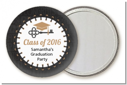 Grad Keys to Success - Personalized Graduation Party Pocket Mirror Favors