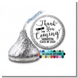 Thank You For Coming - Hershey Kiss Graduation Party Sticker Labels thumbnail