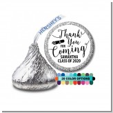 Thank You For Coming - Hershey Kiss Graduation Party Sticker Labels