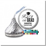Hats Off To The Grad - Hershey Kiss Graduation Party Sticker Labels