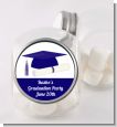 Graduation Cap Blue - Personalized Graduation Party Candy Jar thumbnail