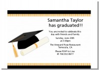 Graduation Cap - Graduation Party Petite Invitations