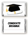 Graduation Cap - Personalized Graduation Party Mini Candy Bar Wrappers thumbnail