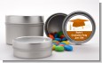 Graduation Cap Orange - Custom Graduation Party Favor Tins thumbnail