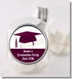 Graduation Cap Purple - Personalized Graduation Party Candy Jar thumbnail