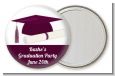 Graduation Cap Purple - Personalized Graduation Party Pocket Mirror Favors thumbnail