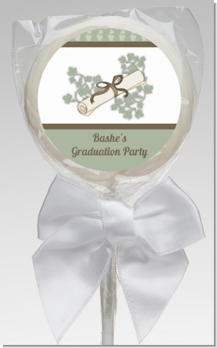 Graduation Diploma - Personalized Graduation Party Lollipop Favors