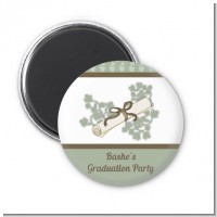 Graduation Diploma - Personalized Graduation Party Magnet Favors