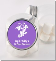 Grapes - Personalized Bridal Shower Candy Jar