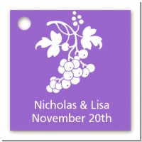 Grapes - Personalized Bridal Shower Card Stock Favor Tags