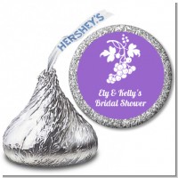 Grapes - Hershey Kiss Bridal Shower Sticker Labels