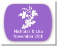Grapes - Personalized Bridal Shower Rounded Corner Stickers thumbnail