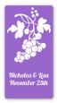 Grapes - Custom Rectangle Bridal Shower Sticker/Labels thumbnail