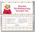 Gumball - Personalized Birthday Party Candy Bar Wrappers thumbnail