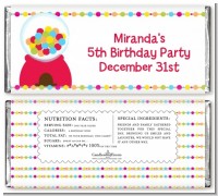 Gumball - Personalized Birthday Party Candy Bar Wrappers