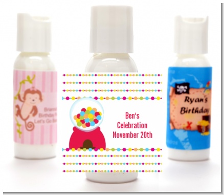 Gumball - Personalized Birthday Party Lotion Favors