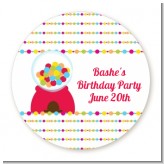 Gumball - Round Personalized Birthday Party Sticker Labels