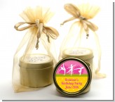 Gymnastics - Birthday Party Gold Tin Candle Favors