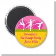 Gymnastics - Personalized Birthday Party Magnet Favors thumbnail