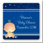 Hanukkah Baby - Square Personalized Baby Shower Sticker Labels
