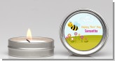 Happy Bee Day - Birthday Party Candle Favors