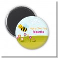 Happy Bee Day - Personalized Birthday Party Magnet Favors thumbnail