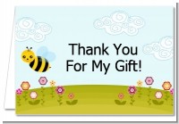 Happy Bee Day - Birthday Party Thank You Cards