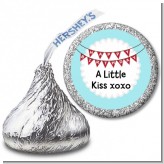 Happy Birthday Banner - Hershey Kiss Birthday Party Sticker Labels