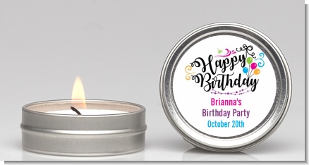 Happy Birthday - Birthday Party Candle Favors