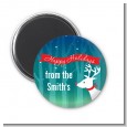 Happy Holidays Reindeer - Personalized Christmas Magnet Favors thumbnail