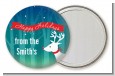 Happy Holidays Reindeer - Personalized Christmas Pocket Mirror Favors thumbnail