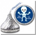 Happy Skeleton - Hershey Kiss Halloween Sticker Labels thumbnail