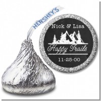 Happy Trails - Hershey Kiss Bridal Shower Sticker Labels