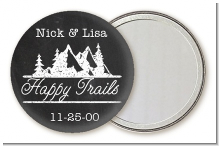 Happy Trails - Personalized Bridal Shower Pocket Mirror Favors