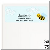 Happy Bee Day - Birthday Party Return Address Labels