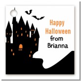 Haunted House - Personalized Halloween Card Stock Favor Tags