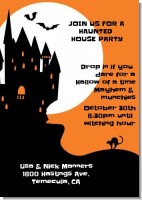 Haunted House - Halloween Invitations