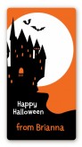 Haunted House - Custom Rectangle Halloween Sticker/Labels