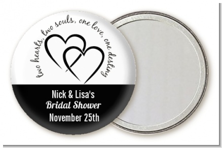 Hearts & Soul - Personalized Bridal Shower Pocket Mirror Favors
