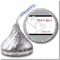 Hearts - Hershey Kiss Bridal Shower Sticker Labels