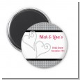 Hearts - Personalized Bridal Shower Magnet Favors thumbnail