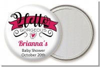 Hello Gorgeous - Personalized Baby Shower Pocket Mirror Favors