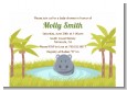 Hippopotamus Boy - Baby Shower Petite Invitations thumbnail