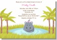 Hippopotamus Girl - Baby Shower Invitations thumbnail