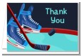 Hockey - Birthday Party Thank You Cards thumbnail