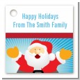 Ho Ho Ho Santa Claus - Personalized Christmas Card Stock Favor Tags thumbnail