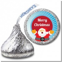 Ho Ho Ho Santa Claus - Hershey Kiss Christmas Sticker Labels